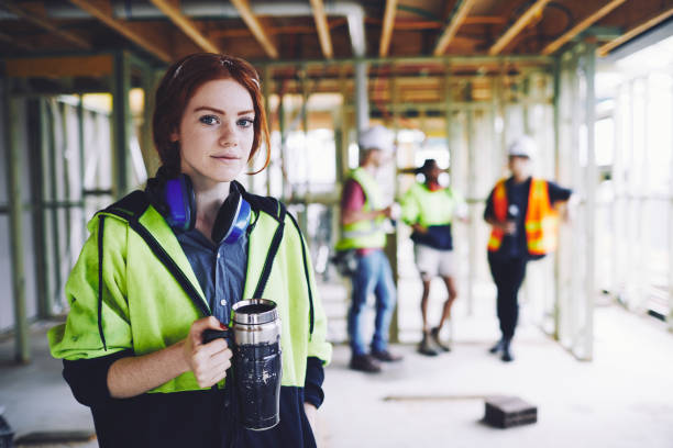 istock Early morning breakfast in the construction site. 1054724688