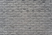 Dark gray old brick wall background