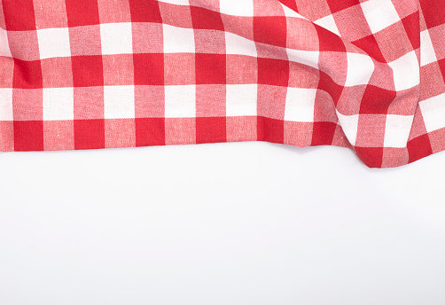 Red and White, Checkered, Tablecloth,Food, Backgrounds Picnic, Restaurant, Kitchen, Textile,Plate, Menu,White