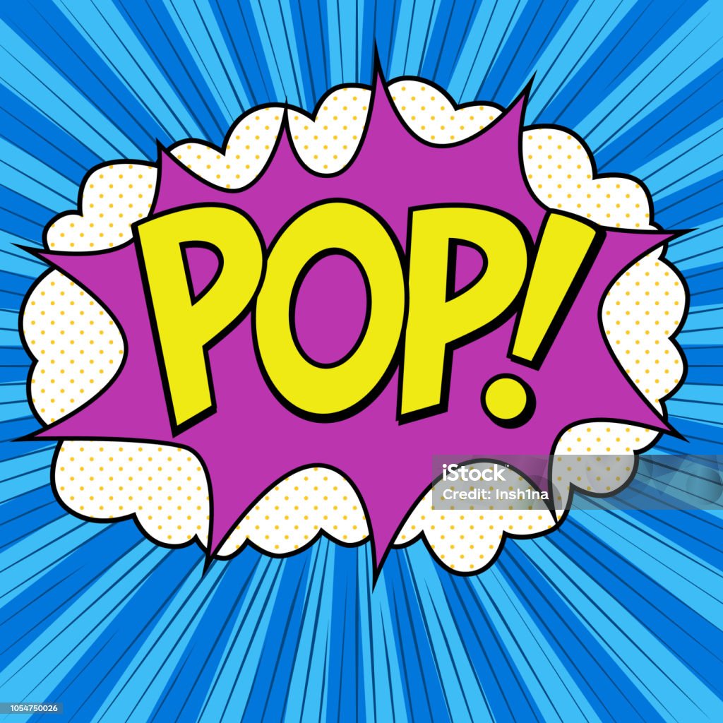 Popstyle Word Word Pop Pop Art Style Stock Illustration - Download Image Now ...
