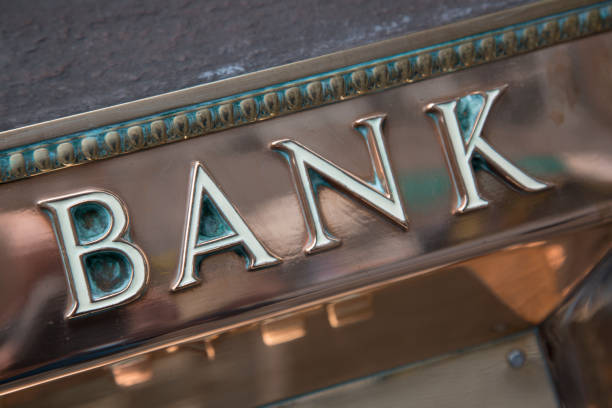 istock Bank Sign on Building 1054770230