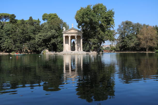 istock Rowing up at Laghetto di Villa Borghese in Rome, Italy 1054770744