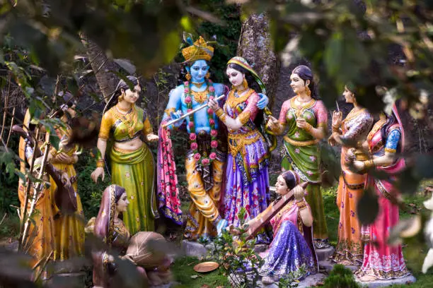 Photo of Lord Krishna with radha