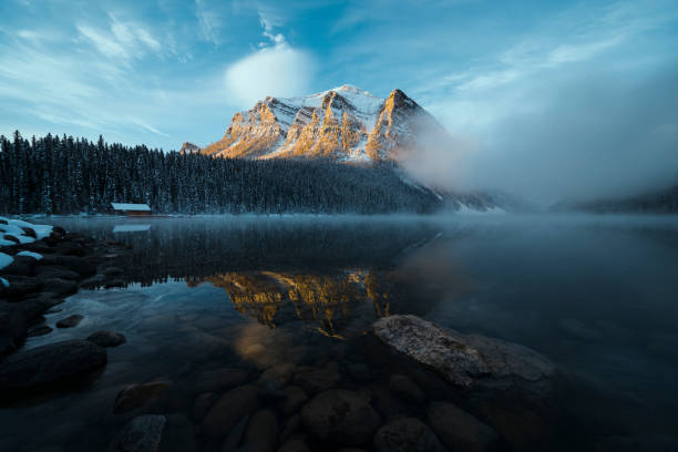 istock Lake Louise,winter view 1054802604