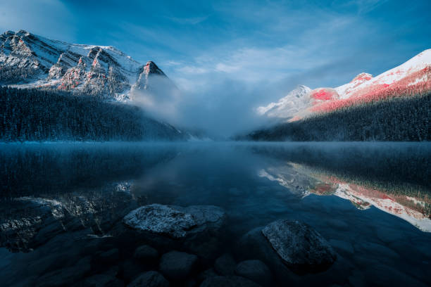 istock Lake Louise,winter view 1054802610