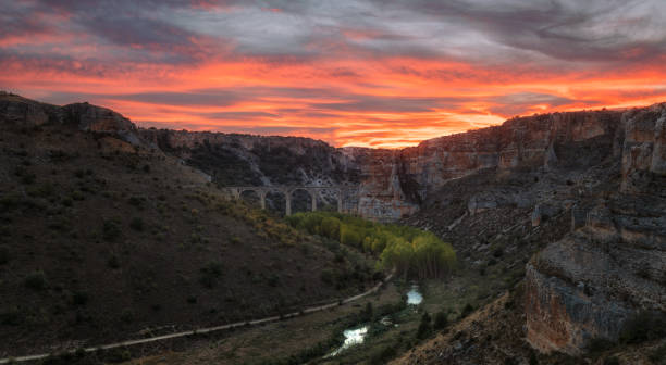 istock Sunset over Riaza canyon in Segovia, Spain 1054802662