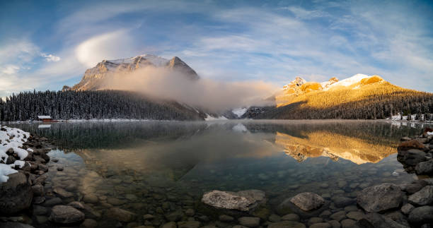 istock Lake Louise,winter view 1054802720