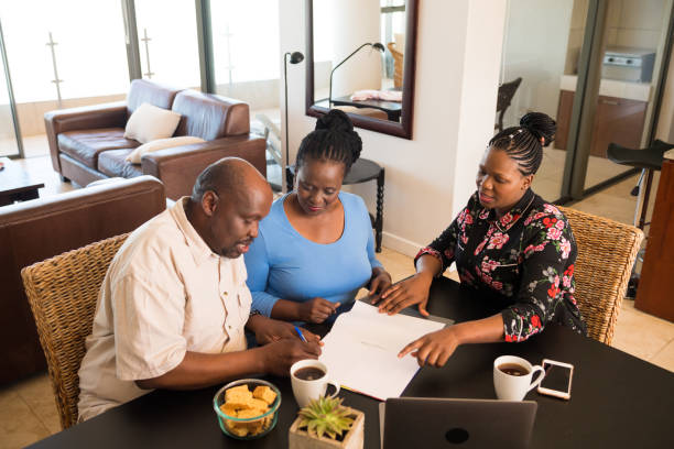 istock Financial consultation at home 1054804286