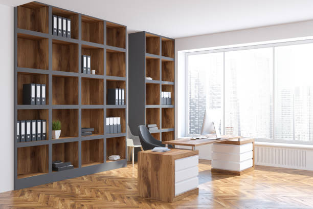 istock Business company boss office interior 1054816204