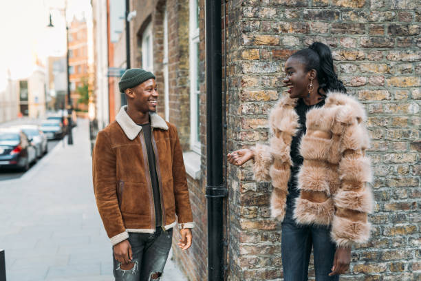 istock Incidental people starting to chat on the street 1054835732