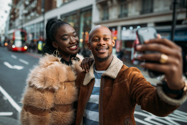 istock Multi ethnic couple on the honeymoon in London, UK 1054836174