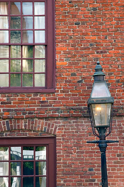 istock Gas Light and Old Glass 105484338