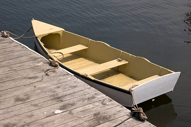 istock Yellow Wooden Rowboat 105484863