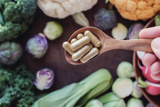 istock cruciferous vegetables capsules, dietary supplements for healthy 1054854804