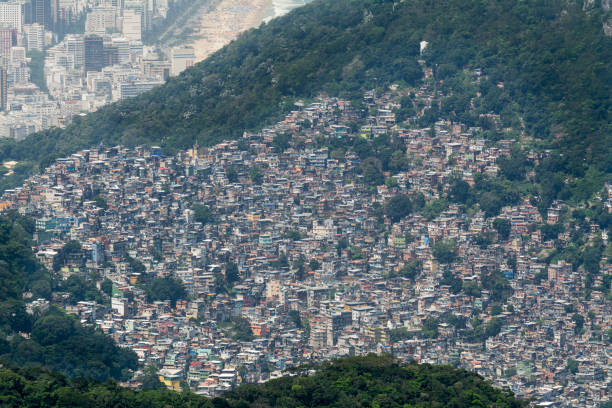 istock Favela Rocinha slum housing high angle view hardship 1054855256