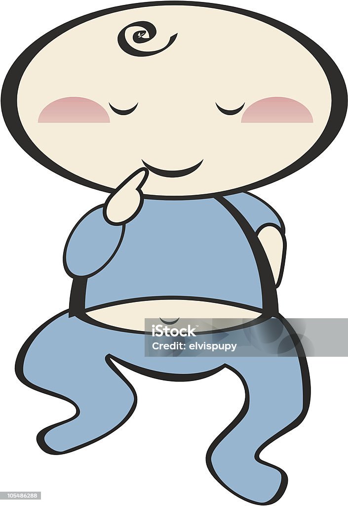 Bébés garçon - clipart vectoriel de Bébé libre de droits