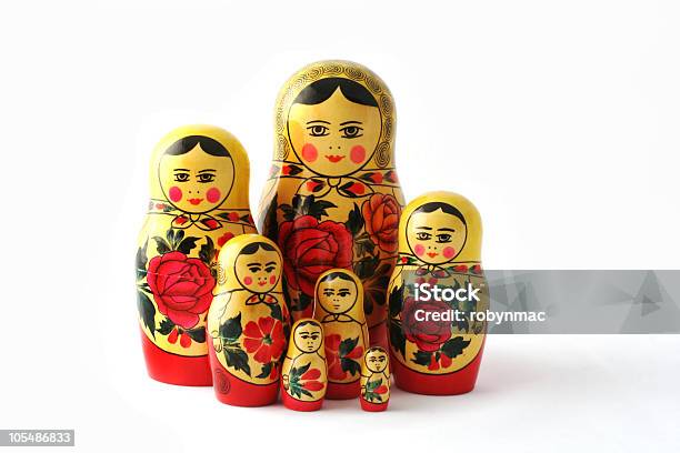 Babuszka Dolls - zdjęcia stockowe i więcej obrazów Babuszka - Babuszka, Bez ludzi, Białe tło