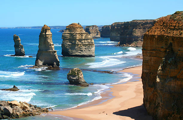 twelve apostles-bergkette - the twelve apostles stock-fotos und bilder