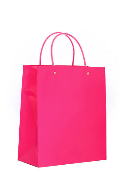 istock Vibrant Pink Shopping Bag 105487075