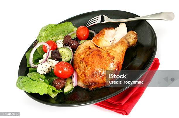 Pollo Arrosto Cena - Fotografie stock e altre immagini di Alimentazione sana - Alimentazione sana, Arrosto - Cibo cotto, Carne di pollo