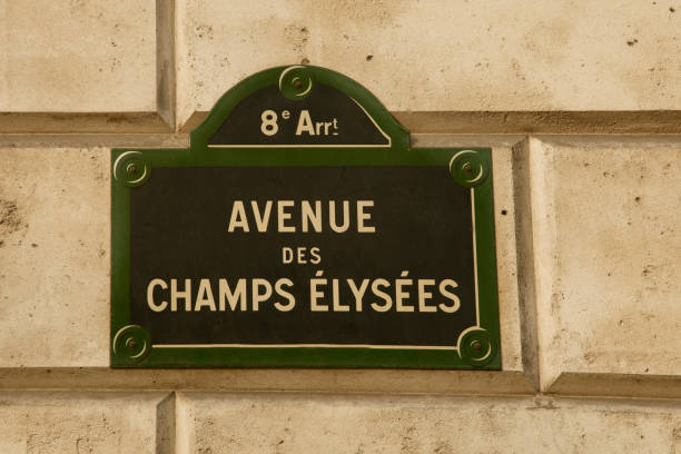 istock Champs Elysees Street Sign 1054874618