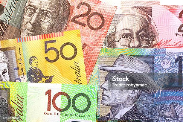 Australian Denaro - Fotografie stock e altre immagini di Australia - Australia, Banconota, Banconota del dollaro australiano