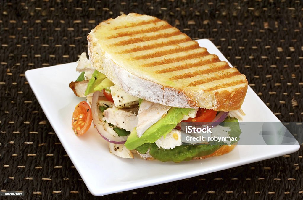 Hühnchen-Sandwich - Lizenzfrei Avocado Stock-Foto