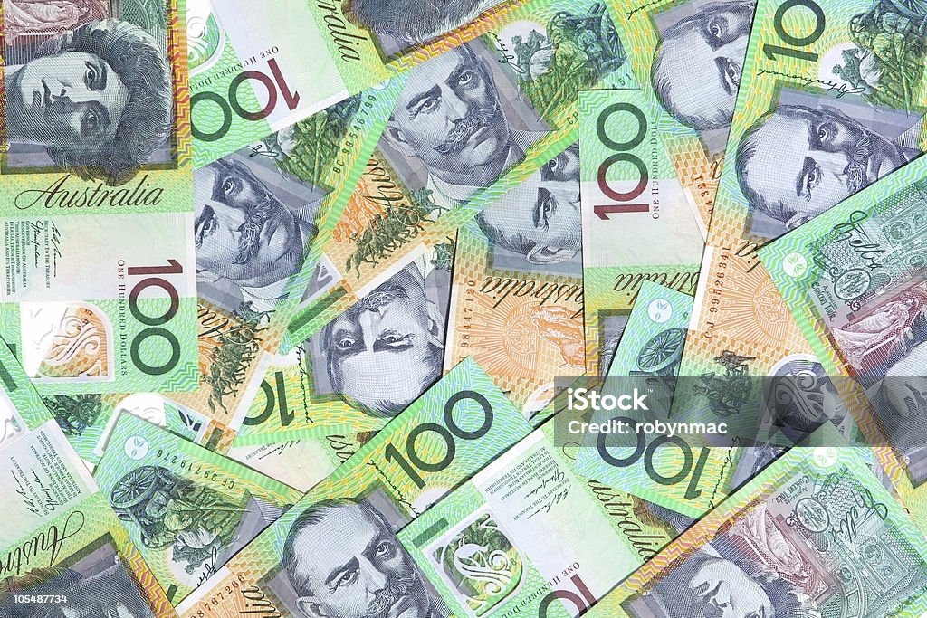 Billetes de cien dólares australianos - Foto de stock de Divisa australiana - Todas las divisas australianas libre de derechos