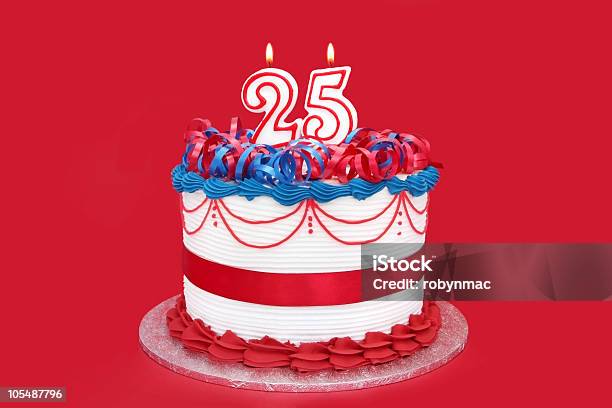 25 주년 케이크 25에 대한 스톡 사진 및 기타 이미지 - 25, 케이크, 생일