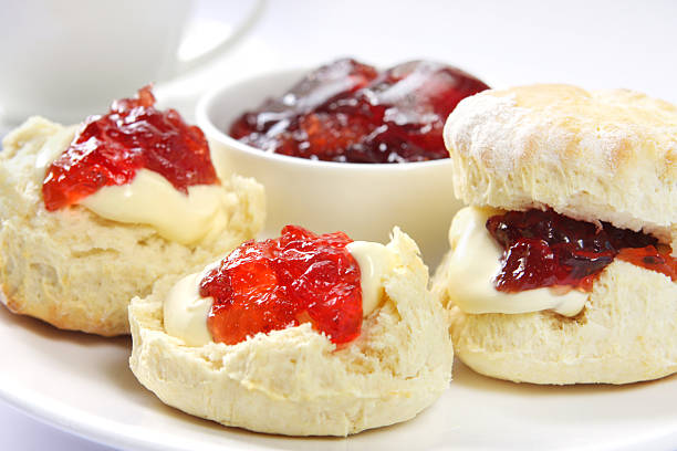 Devonshire Tea  scone photos stock pictures, royalty-free photos & images