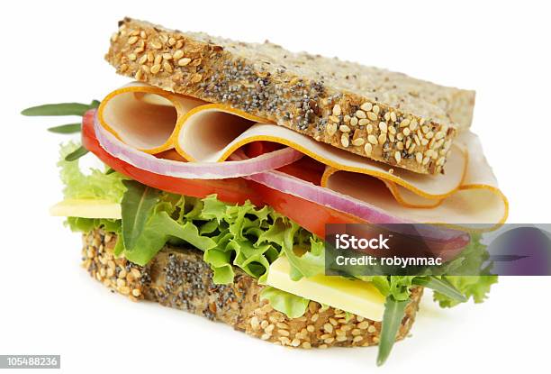 Hühnchensalatsandwich Stockfoto und mehr Bilder von Huhn - Geflügelfleisch - Huhn - Geflügelfleisch, Käsesandwich, Sandwich