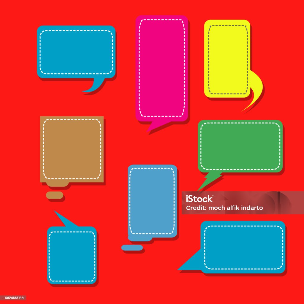Text Bot Frame Set Of Text Box Frame Quote Element Vector Stock Illustration ...