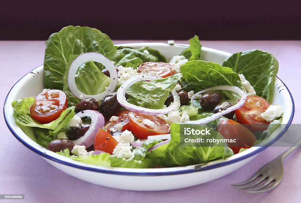 Salada grega - Foto de stock de Alface royalty-free
