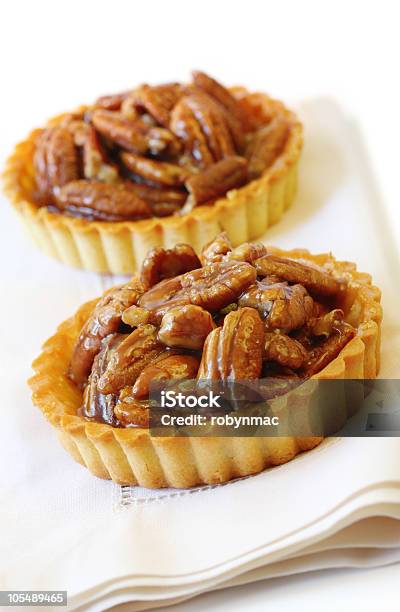 Pecan Tarts Stock Photo - Download Image Now - Pecan Pie, Pecan, Small