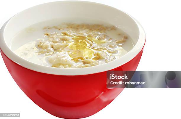 Porridge Con Miele - Fotografie stock e altre immagini di Avena - Cereali da colazione - Avena - Cereali da colazione, Alimentazione sana, Bibita