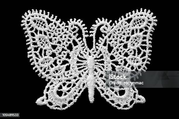 Lace Butterfly Stock Photo - Download Image Now - Abstract, Antique, Art