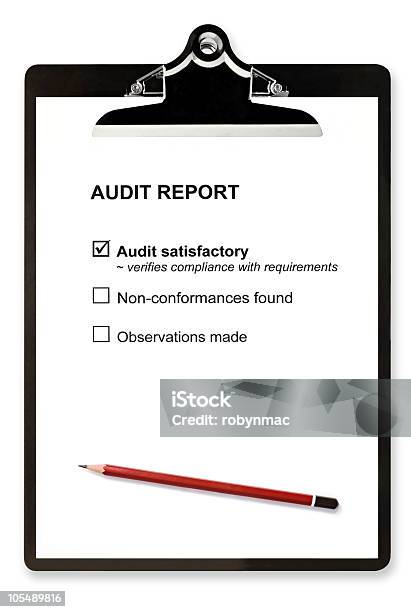 Relatório De Auditoria - Fotografias de stock e mais imagens de Branco - Branco, Caderno de notas, Caixa de Verificação