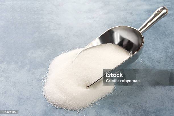 Scoop Of Sugar Stock Photo - Download Image Now - Blue, Color Image, Food