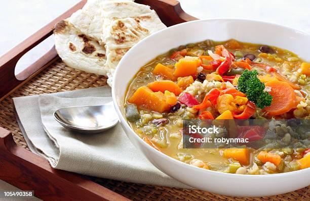 Vegetable Soup Stock Photo - Download Image Now - Appetizer, Barley, Bean