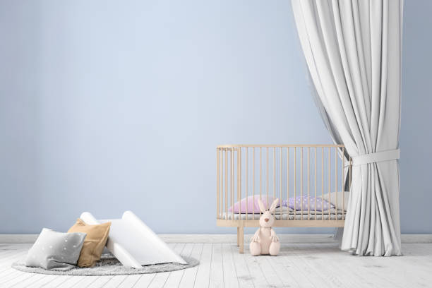 istock Kids nursery room interior copy space background 1054905222