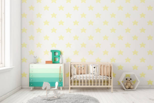 istock Kids nursery room interior copy space background 1054905232