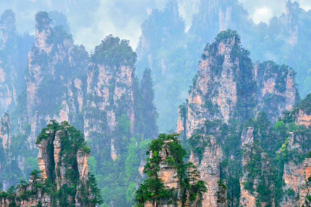 istock Zhangjiajie mountains, China 1054905282