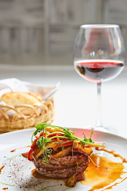 istock Delicious beef steak with vegetables. Shallow dof. 1054907976
