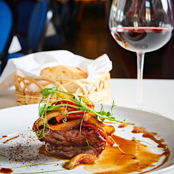 istock Delicious beef steak with vegetables. Shallow dof. 1054907984