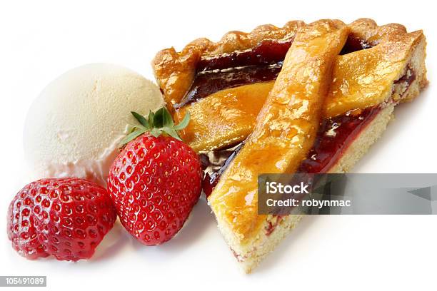 Foot Stock Photo - Download Image Now - Cherry Pie, White Background, Baked