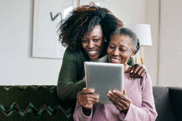 istock Talking online with family 1054911350