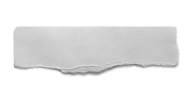 istock A torn piece of paper on a white background 105491570