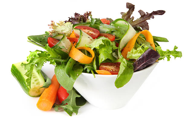 salada saudável - side salad imagens e fotografias de stock