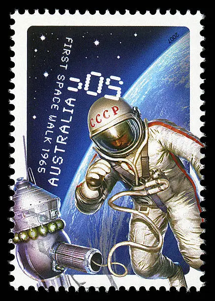 Photo of First Space Walk Stamp