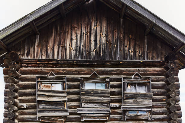 istock old wooden house with boarded-up 1054919440